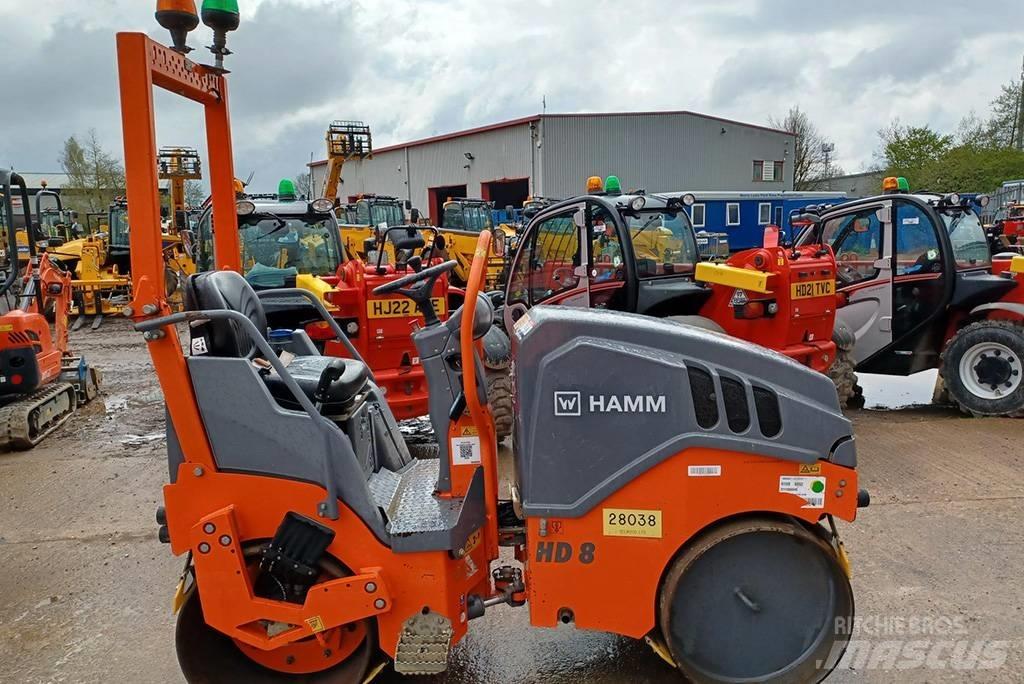 Hamm HD 8 VV Porinių būgnų volai