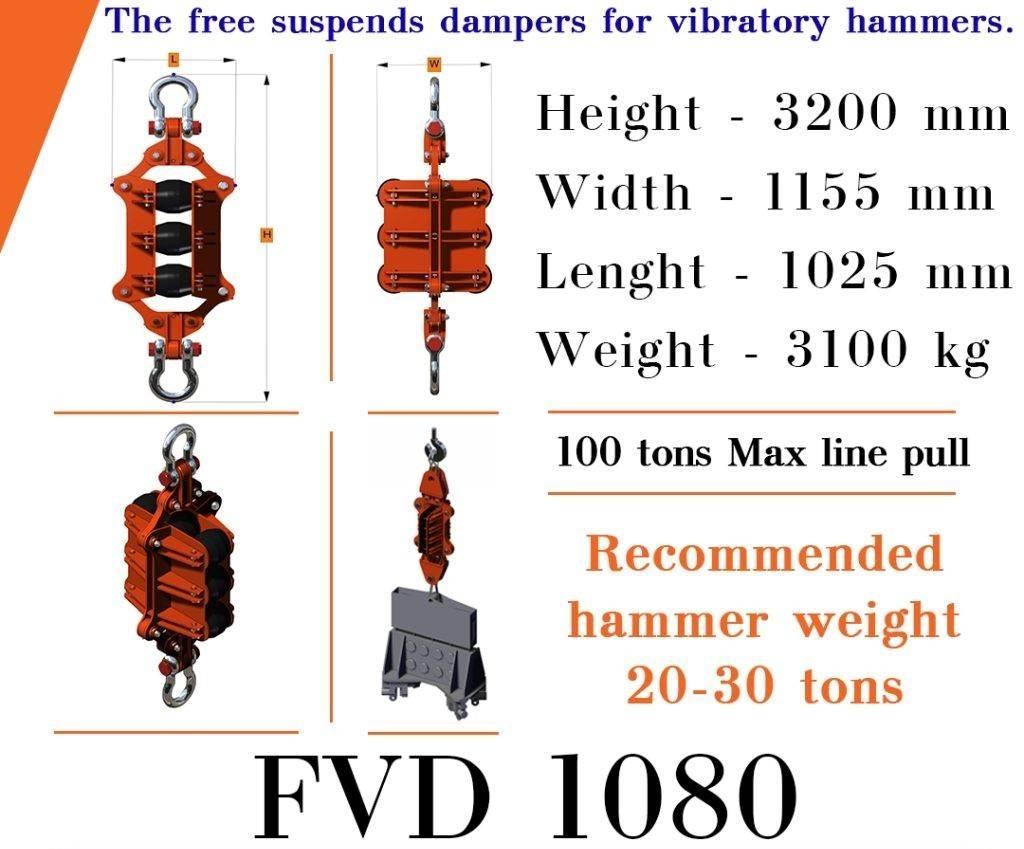  Finaros FVD 1080 Hidrauliniai krūvos plaktukai