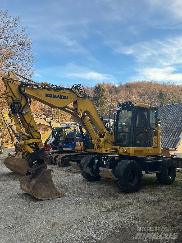 Komatsu Pw118mr11 Ratiniai ekskavatoriai