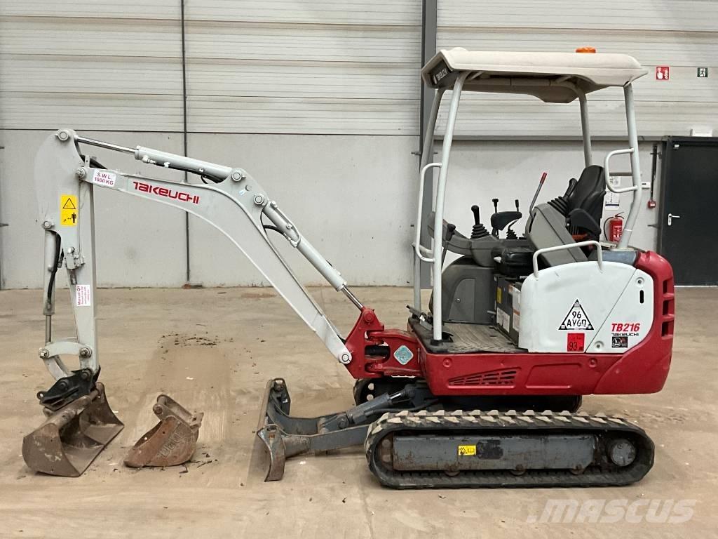 Takeuchi TB 216 Mini ekskavatoriai < 7 t