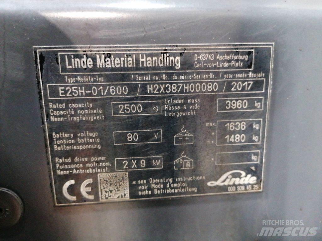 Linde E25H-01/600 Elektriniai šakiniai krautuvai