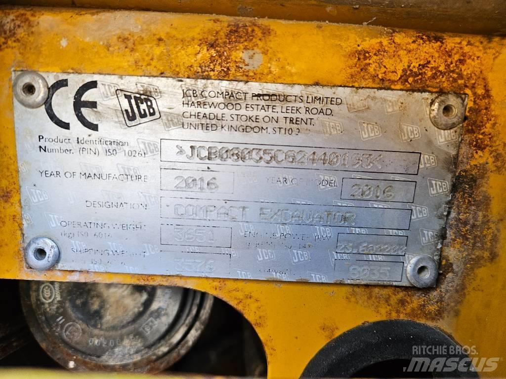 JCB 8035 Mini ekskavatoriai < 7 t
