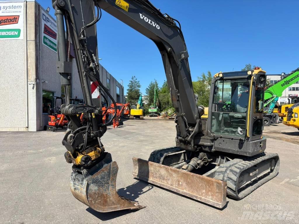 Volvo ECR88D Vidutinės galios ekskavatoriai 7-12 t