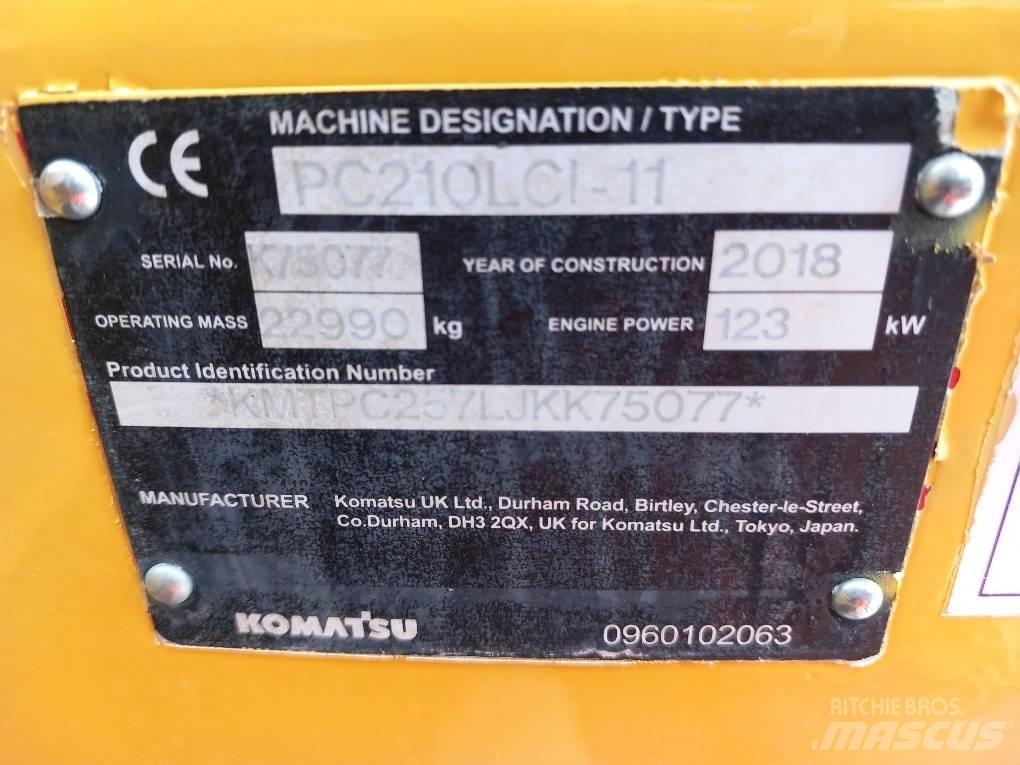 Komatsu PC210LCI-11 Vikšriniai ekskavatoriai