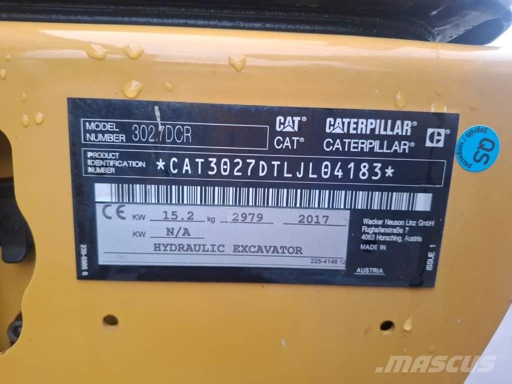 CAT 302.7 D CR Mini ekskavatoriai < 7 t