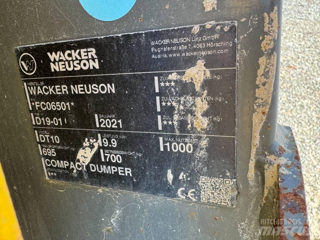 Wacker Neuson DT10 Vikšrinė savivartė technika