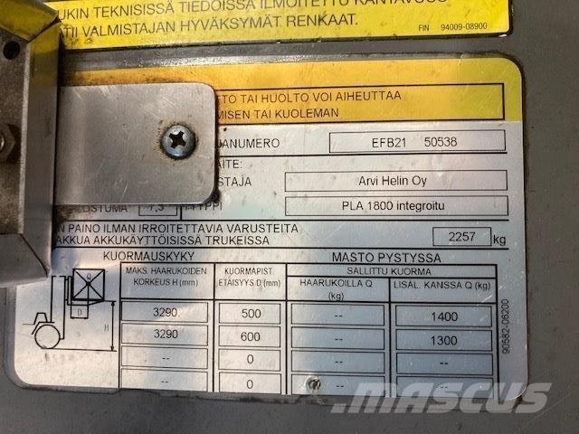 Mitsubishi FB15PNT Elektriniai šakiniai krautuvai