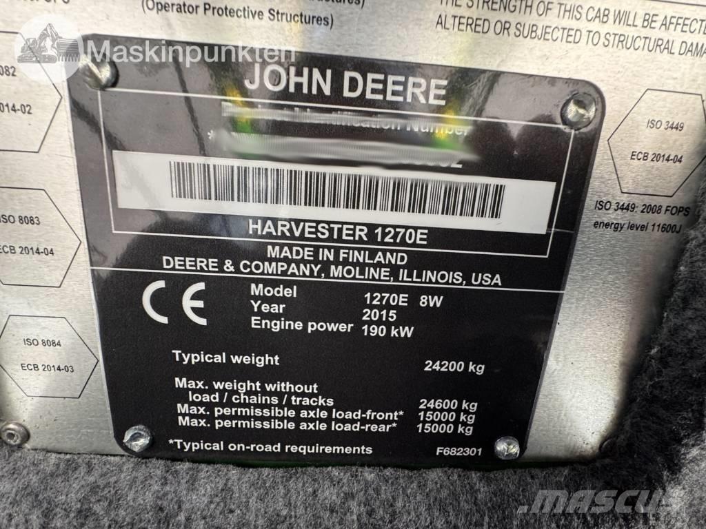 John Deere 1270 E Miško technika (Harvesteriai)
