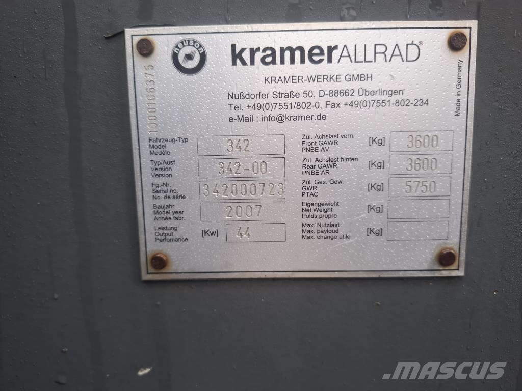 Kramer 380 Naudoti ratiniai krautuvai