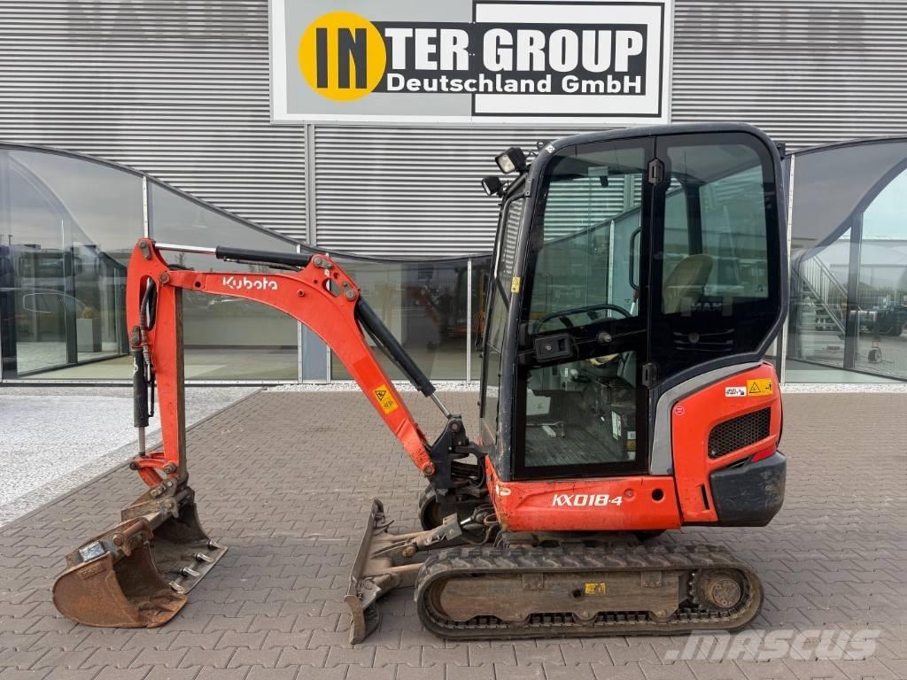 Kubota KX 018-4 Mini ekskavatoriai < 7 t