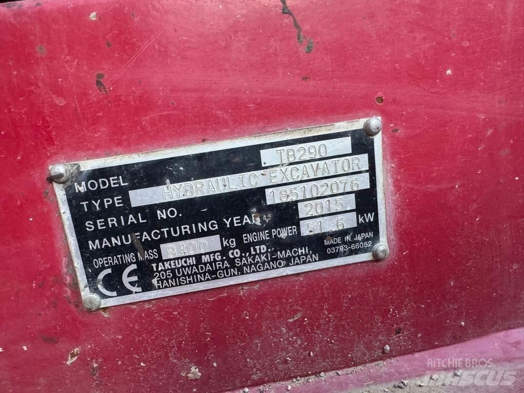 Takeuchi TB 290 Vikšriniai ekskavatoriai
