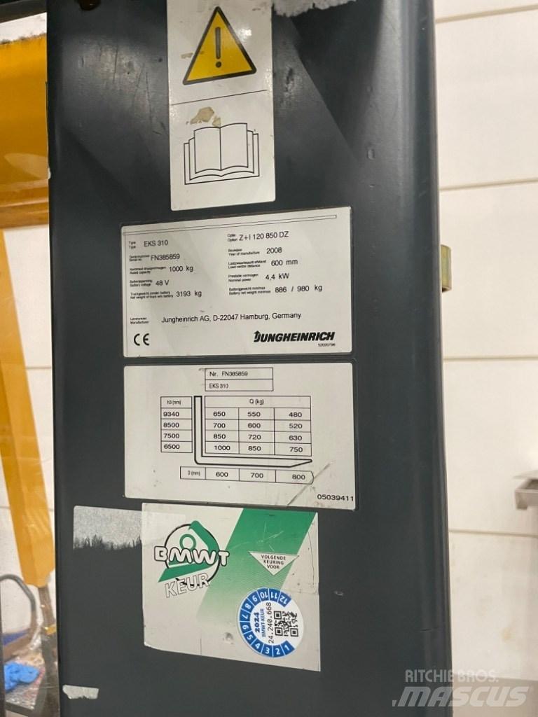 Jungheinrich EKS 310 Didelių aukščių keltuvai-krautuvai