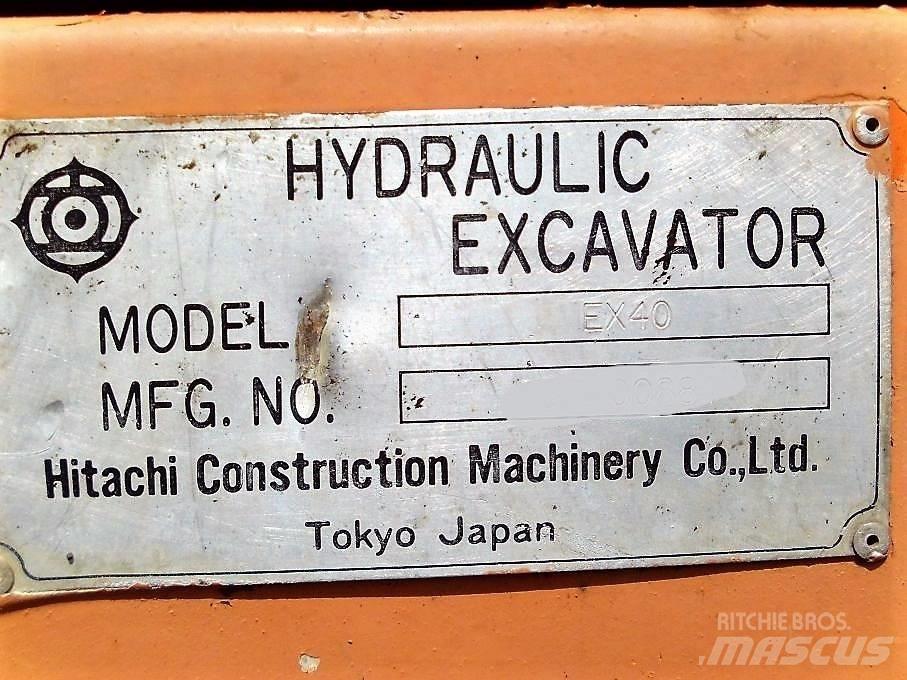 Hitachi EX 40 Mini ekskavatoriai < 7 t