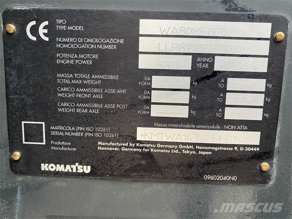 Komatsu WA80M-8EO Daugiafunkciniai pakrovėjai