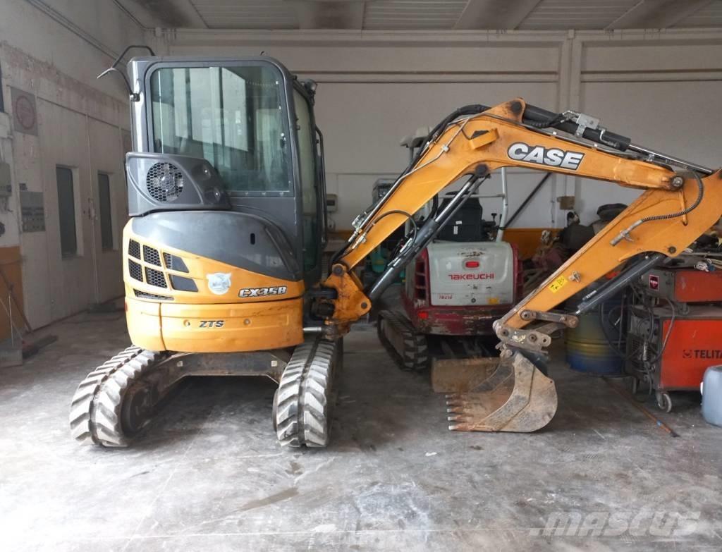 CASE CX 35 B ZTS Mini ekskavatoriai < 7 t