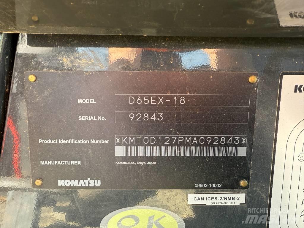 Komatsu D65EX-18 Vikšriniai buldozeriai