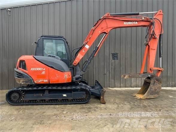Kubota KX080-4 Vikšriniai ekskavatoriai