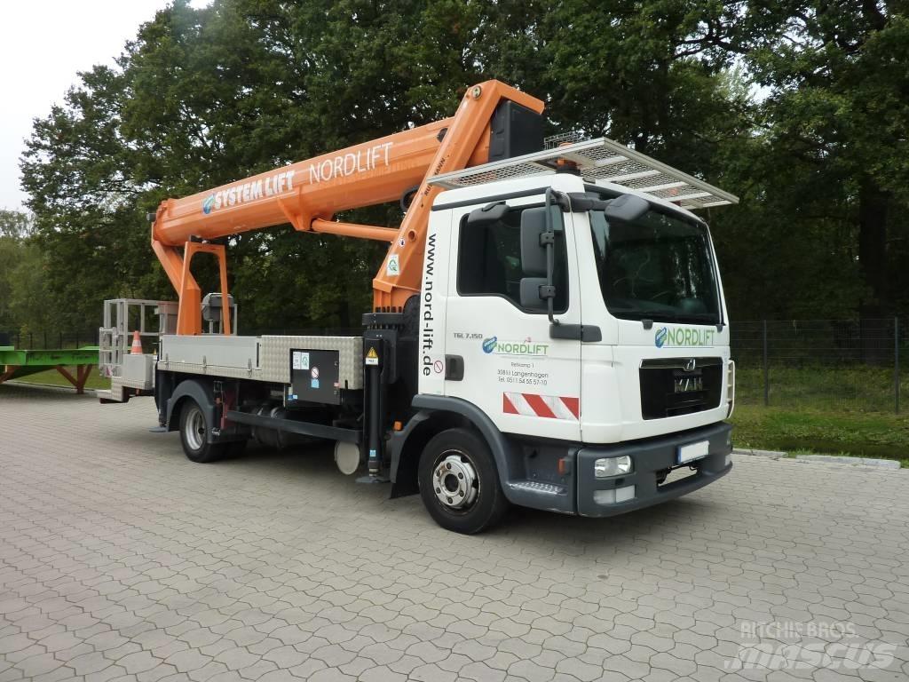 Ruthmann T 330 Ant vilkikų montuojamos kėlimo platformos