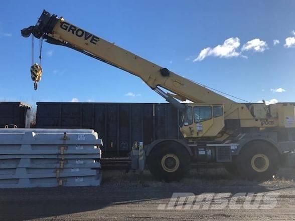 Grove RT 700 E Neapdoroto reljefo kranai