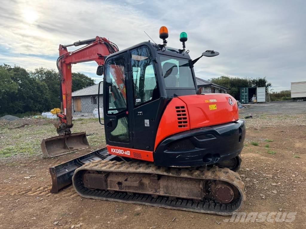 Kubota KX 080-4 Vidutinės galios ekskavatoriai 7-12 t