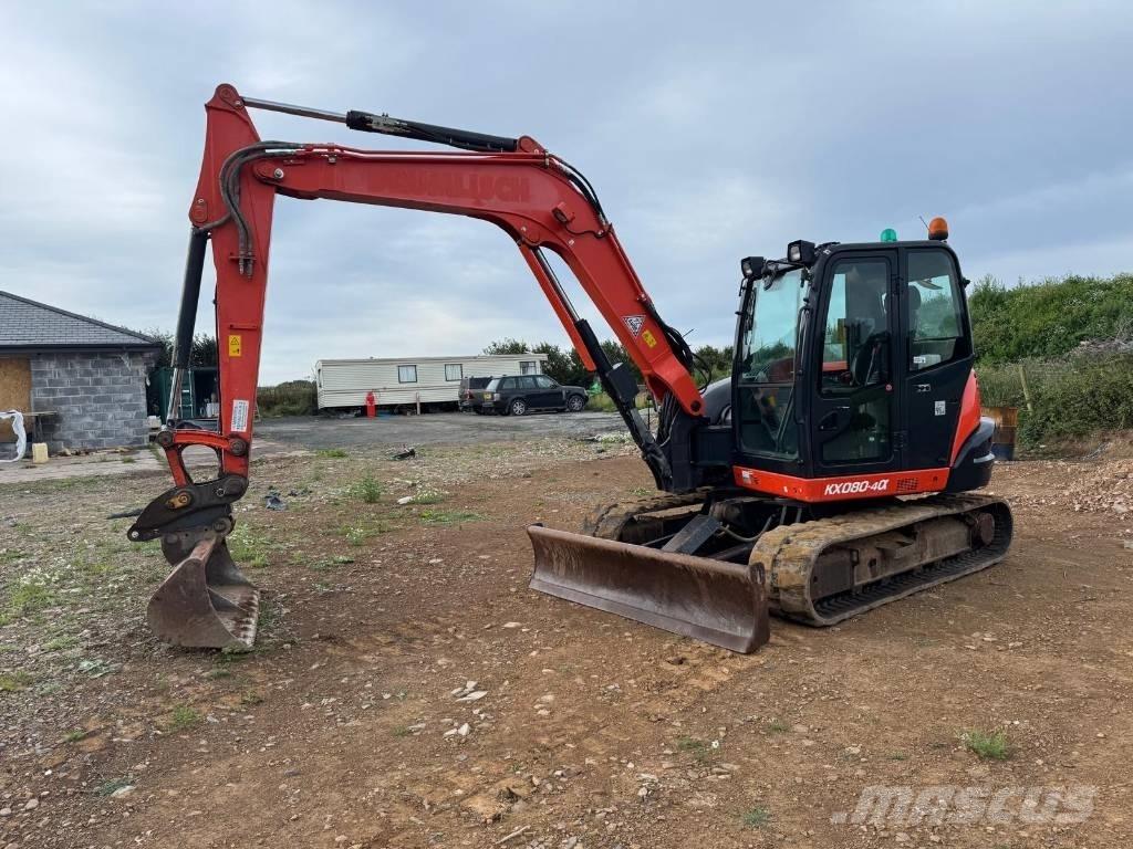 Kubota KX 080-4 Vidutinės galios ekskavatoriai 7-12 t
