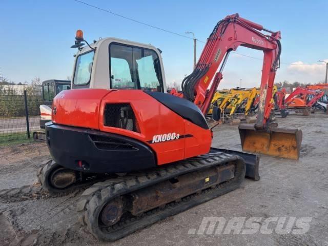 Kubota KX 080-3 Vidutinės galios ekskavatoriai 7-12 t