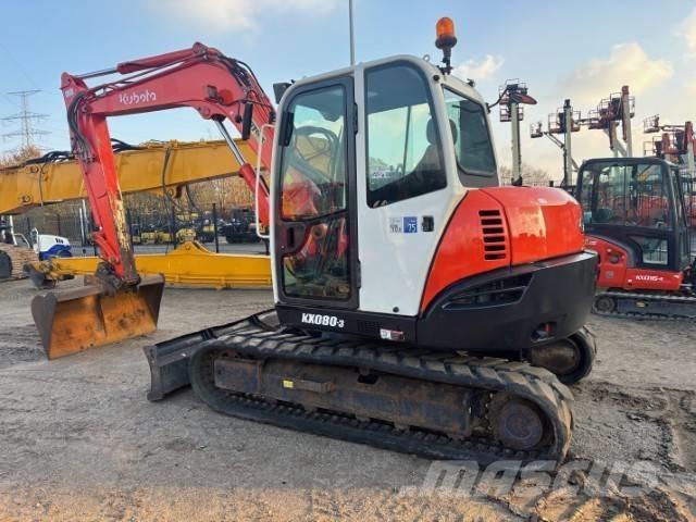Kubota KX 080-3 Vidutinės galios ekskavatoriai 7-12 t