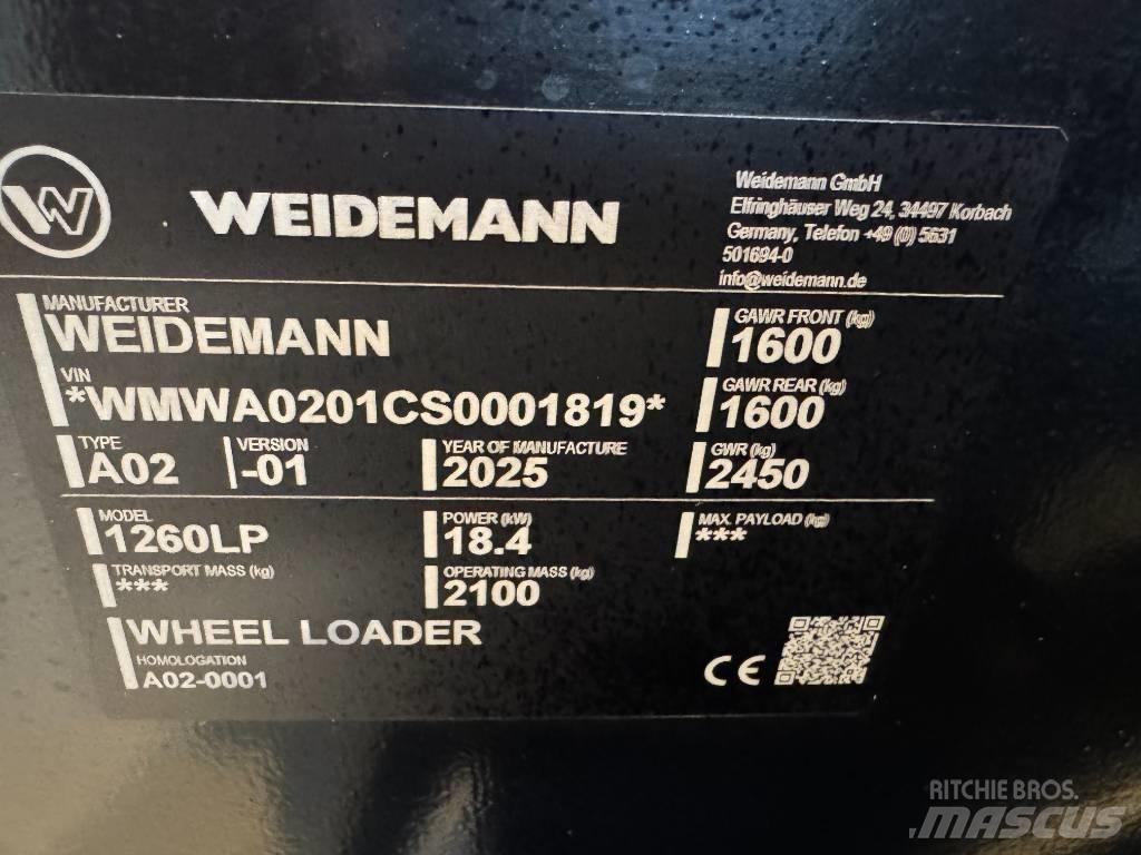Weidemann 1260 LP Daugiafunkciniai pakrovėjai