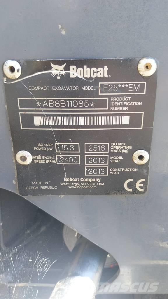 Bobcat E 25 Mini ekskavatoriai < 7 t