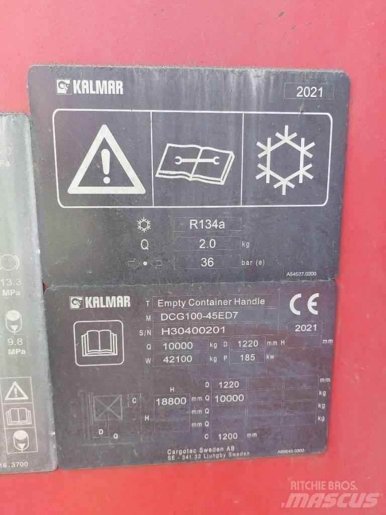 Kalmar DCG100-45ED7 Naudoti konteinerių krautuvai
