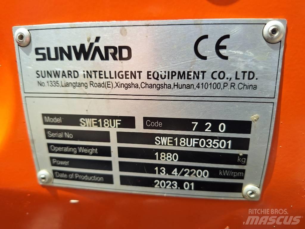 Sunward SWE 18 UF Mini ekskavatoriai < 7 t