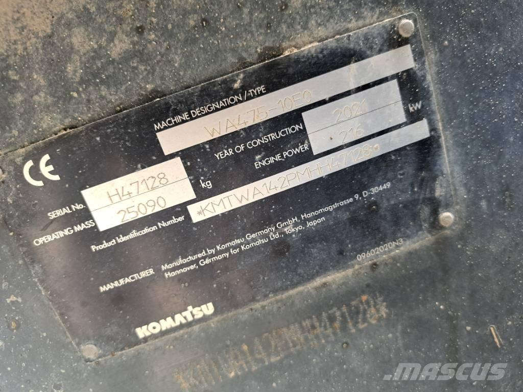 Komatsu WA475-10E0 Naudoti ratiniai krautuvai