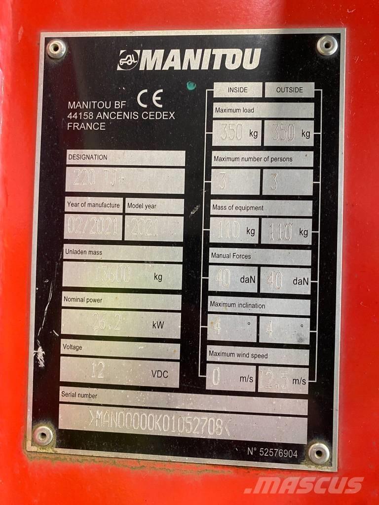Manitou 220 TJ Alkūniniai keltuvai