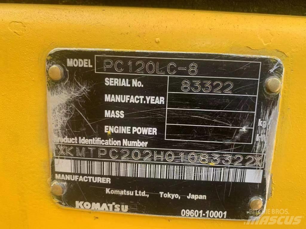 Komatsu PC 120-8 Vidutinės galios ekskavatoriai 7-12 t