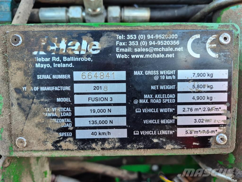 McHale Fusion 3 Ritinių presai