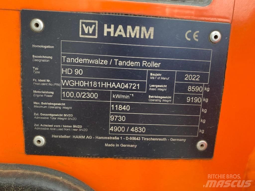 Hamm HD 90 Porinių būgnų volai