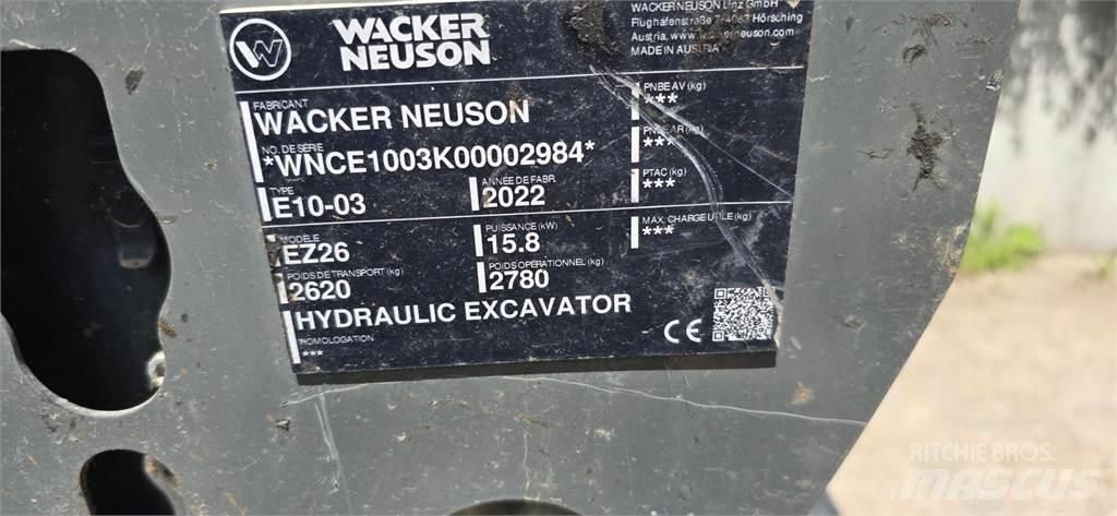 Wacker Neuson EZ26 Vikšriniai ekskavatoriai