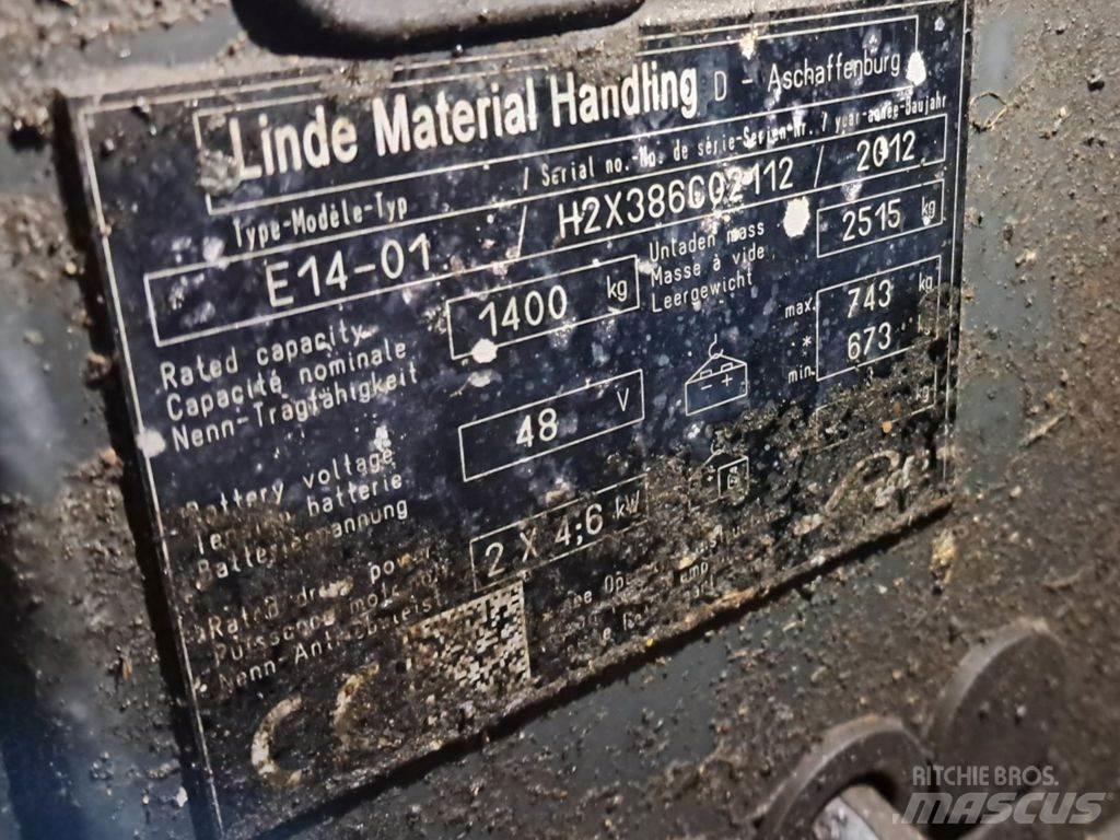 Linde E14-01 Elektriniai šakiniai krautuvai