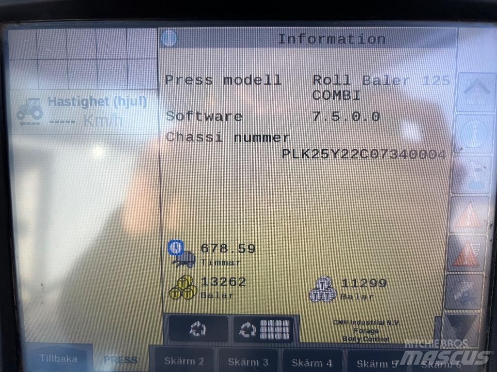 New Holland RB 125 Ritinių presai