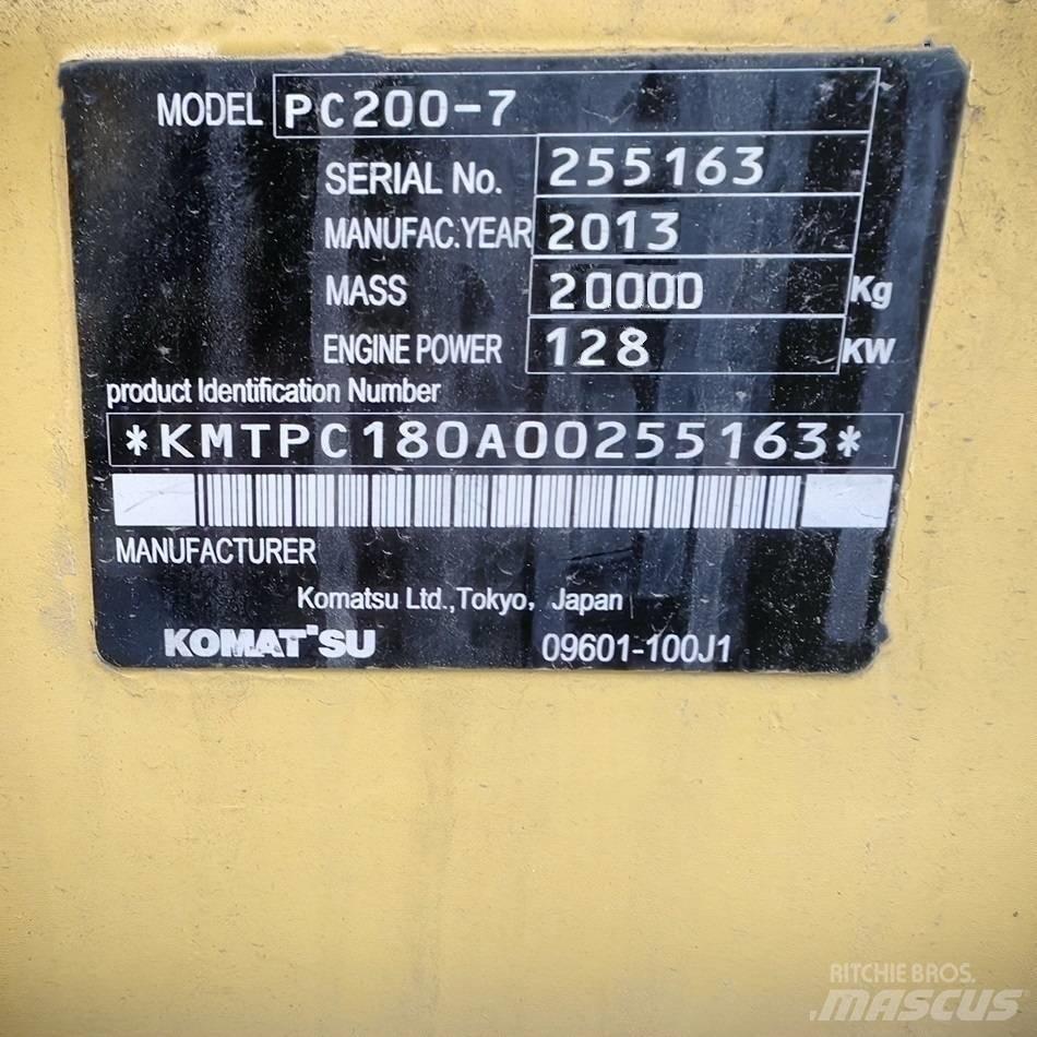 Komatsu PC 200-7 Vikšriniai ekskavatoriai