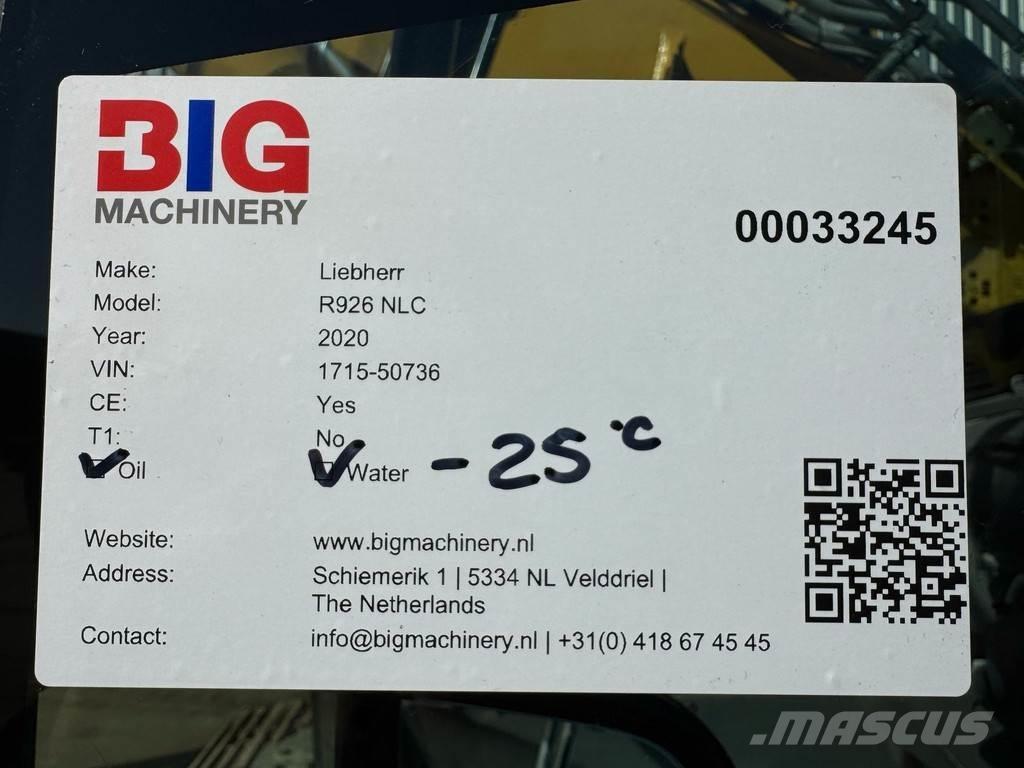 Liebherr R926 NLC Vikšriniai ekskavatoriai
