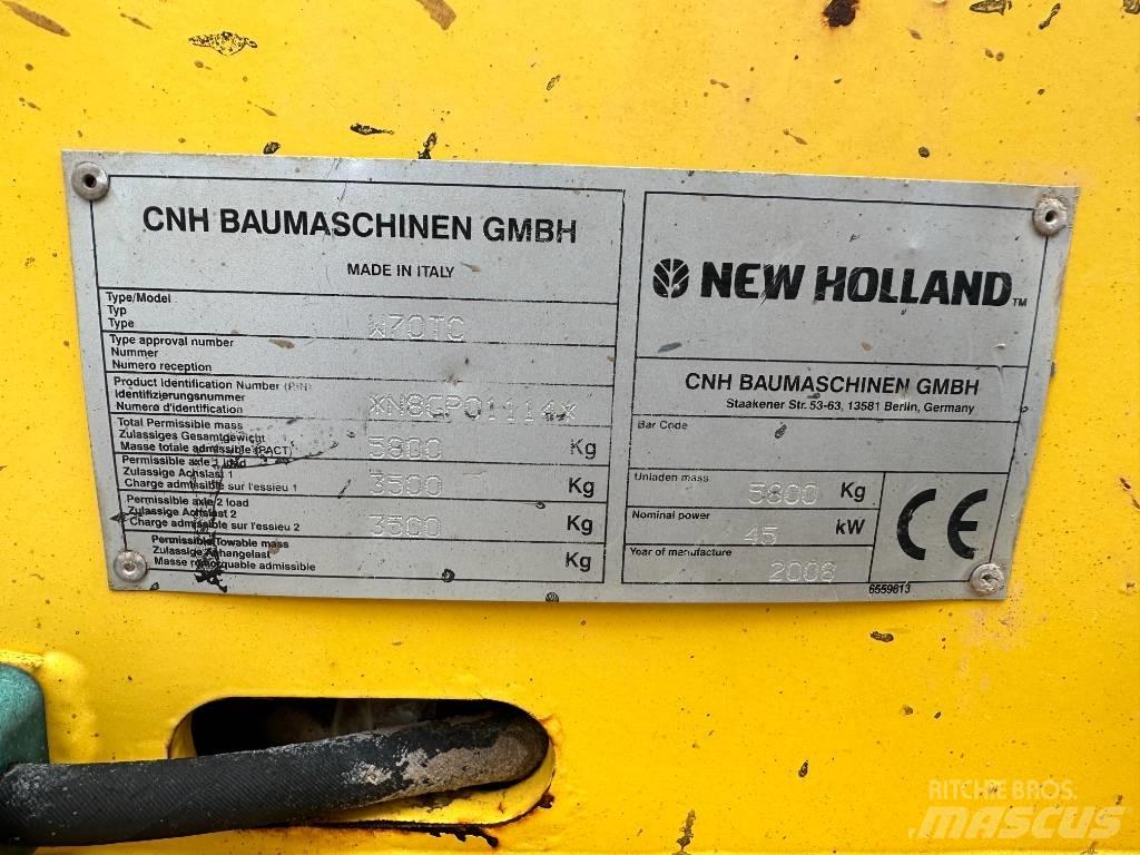 New Holland W 70 TC Naudoti ratiniai krautuvai