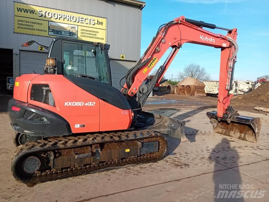 Kubota KX 080 Vidutinės galios ekskavatoriai 7-12 t