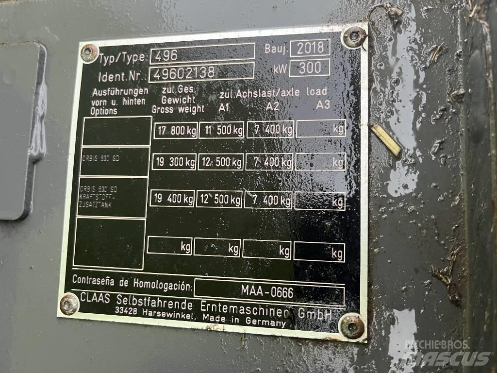 CLAAS Jaguar 840 Pašarų ruošimo technika