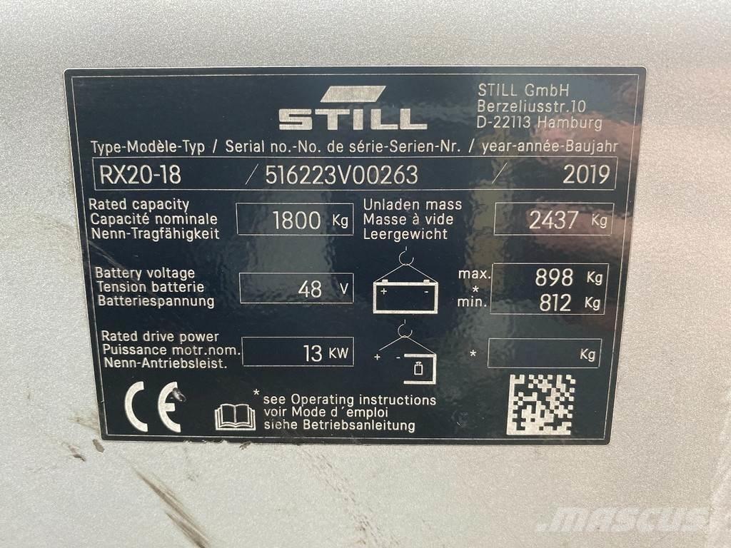 Still RX20-18 Elektriniai šakiniai krautuvai