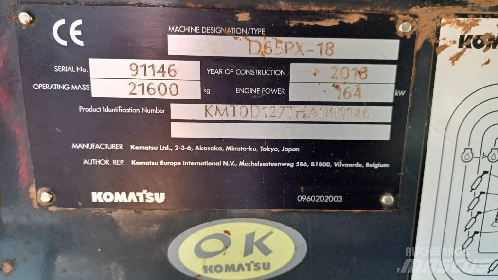 Komatsu D65PX-18 Vikšriniai buldozeriai