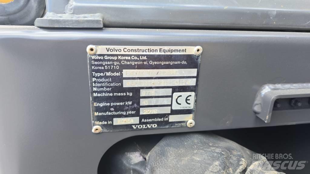 Volvo ECR 88 D Vidutinės galios ekskavatoriai 7-12 t