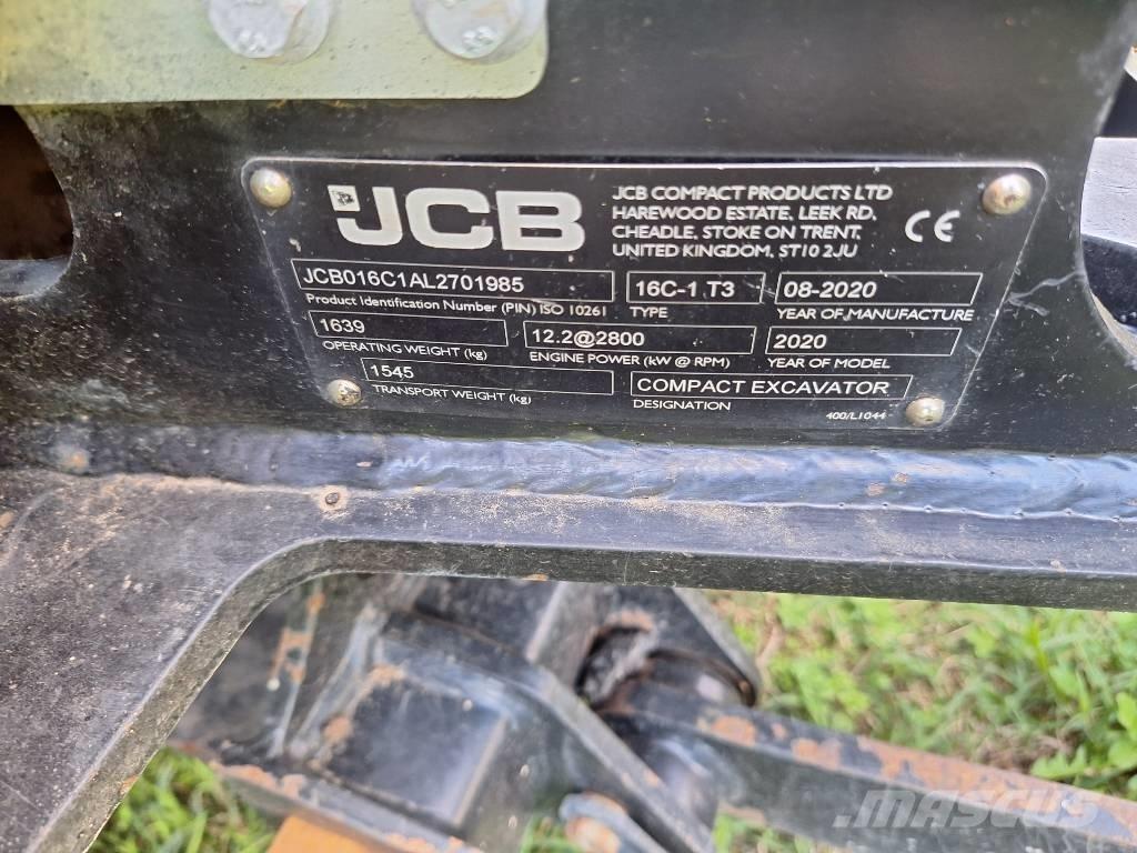 JCB 16 C-1 Mini ekskavatoriai < 7 t