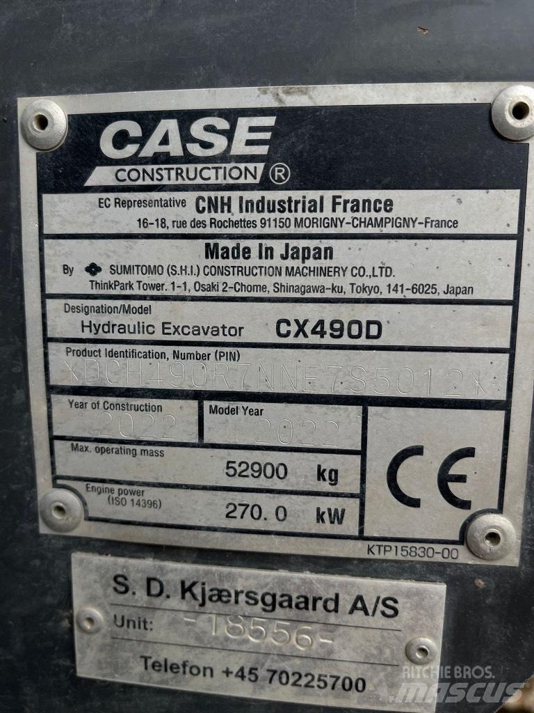 CASE CX 490 D Vikšriniai ekskavatoriai