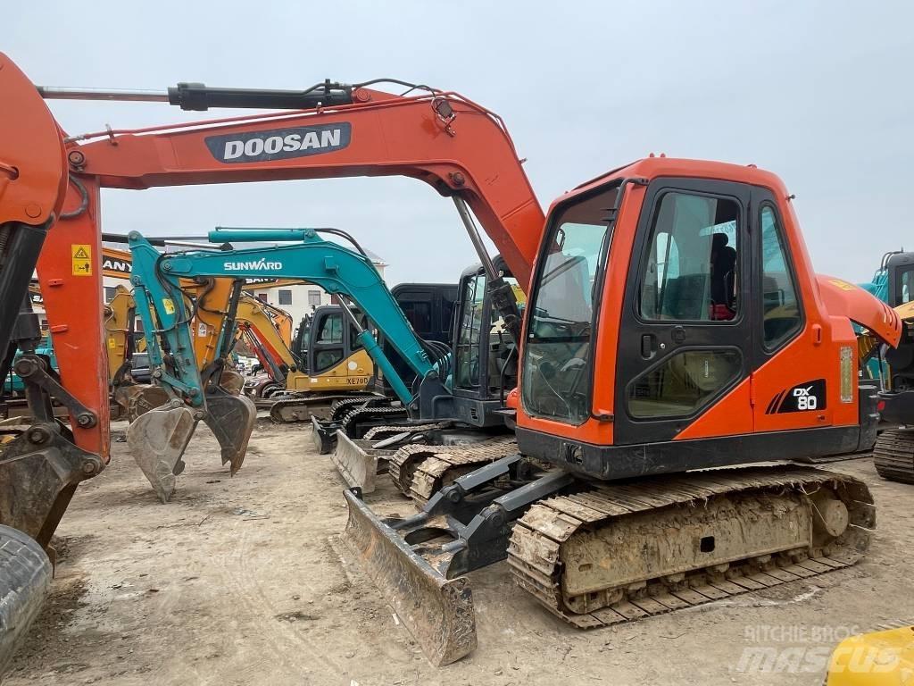 Doosan DX80 Mini ekskavatoriai < 7 t
